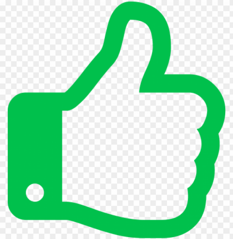 thumbs up icon - thumbs up green ico Isolated Character in Clear Background PNG