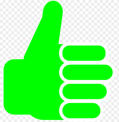 thumbsup clip art at - thumbs up green ico PNG transparent pictures for projects