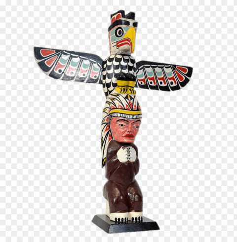 thunderbird and chief totem Transparent PNG Isolated Illustration