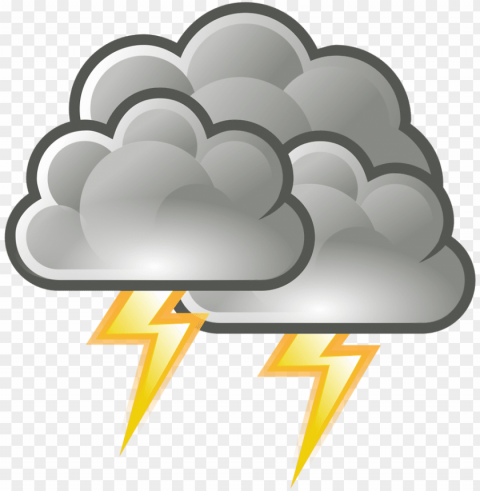 thunderstorm picture - weather symbols storm Isolated Item in Transparent PNG Format