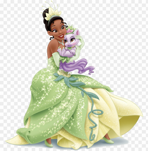 tiana - 11 - disney princess tiana pet PNG Graphic Isolated on Clear Background