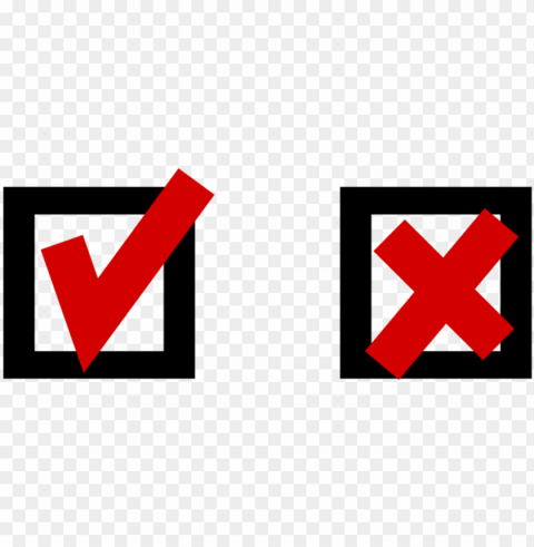 tick and cross checkbox vector llustration - do's and don ts vector PNG files with transparent canvas extensive assortment