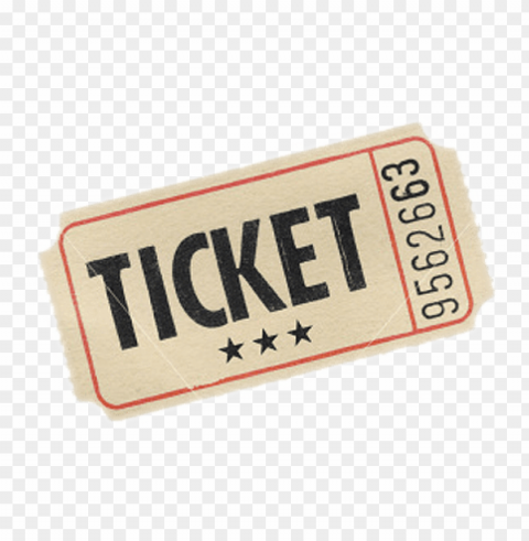 ticket Transparent PNG Isolated Object with Detail