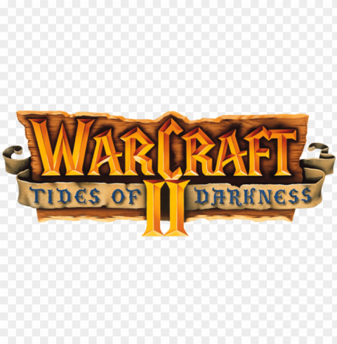 tides of darkness - warcraft 2 logo PNG with Isolated Object