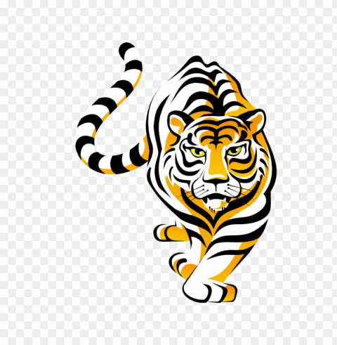 tiger clipart cooking - tiger school mascot PNG graphics with clear alpha channel selection