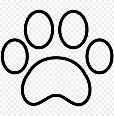 tiger paw print outline paw print outline free icon - paw print icon transparent PNG Graphic Isolated with Clear Background