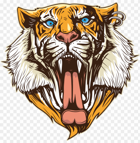 tiger logo - รป วาด เสอ คำราม PNG for design