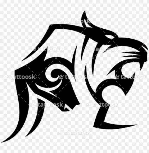 tiger tattoos clipart simple - tiger tribal tattoo head PNG images without watermarks