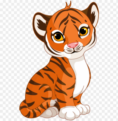 tigre dessin - cute cartoon tiger cub PNG transparent images mega collection