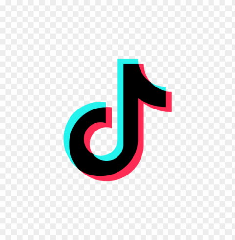 tiktok logo symbol vector Isolated Item with Transparent PNG Background