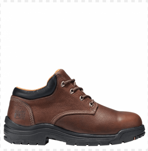 timberland 47028 men's oxford titan safety toe brown Isolated Character in Transparent PNG Format