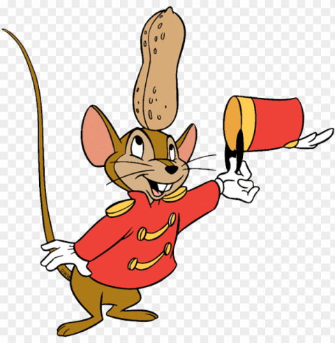 timothy q mouse with a peanut under his hat - dumbo mouse PNG images with no fees