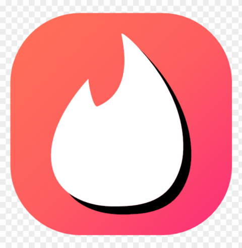 tinder logo app iphone icon Transparent Background Isolated PNG Item