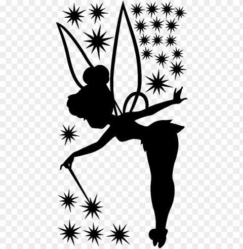tinkerbell silhouette - tinkerbell pumpkin stencil Clear PNG images free download