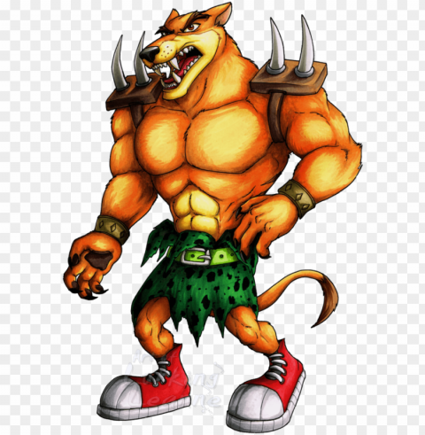 tiny tiger - tiny tiger crash bandicoot Transparent Background Isolated PNG Character