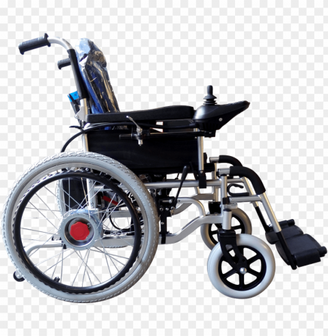 to be a person with disibility is already a struggle - motorized wheelchair PNG Isolated Design Element with Clarity