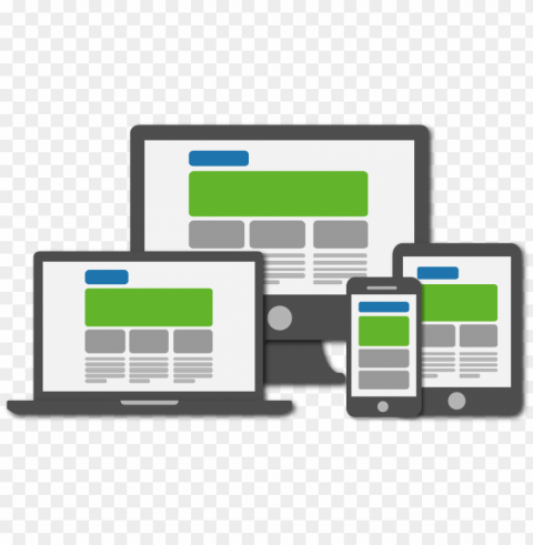 to overcome this obstacle we develop responsive website - responsive web design PNG with no registration needed