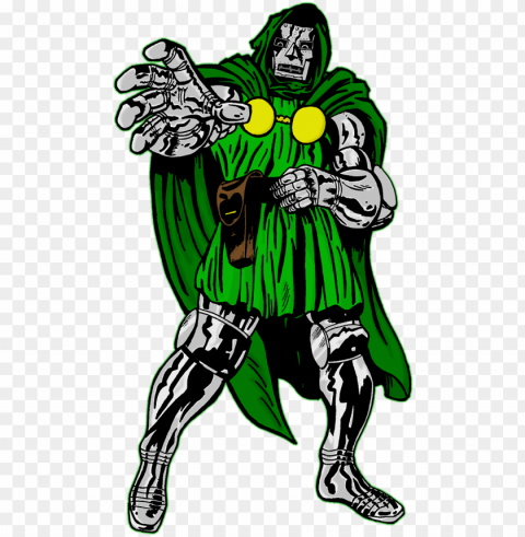 to the wider world victor von doom is a negligible - doctor doom jack kirby Transparent PNG Isolated Element with Clarity
