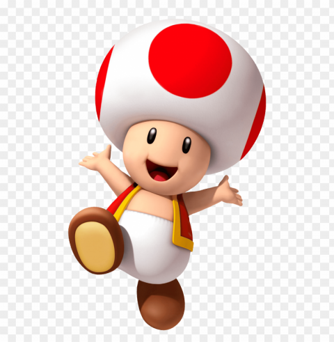 Toad Mario HighQuality Transparent PNG Isolated Element Detail