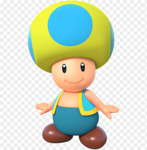 Toad Yellow Ice - Super Mario Characters Transparent PNG Graphics Variety