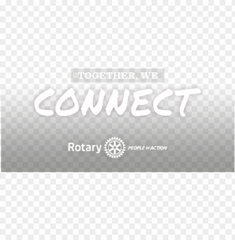 together we connect - together we inspire logo rotary PNG Isolated Subject with Transparency