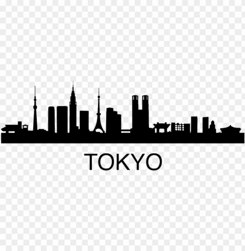 tokyo pic - tokyo skyline black and white Transparent PNG images wide assortment