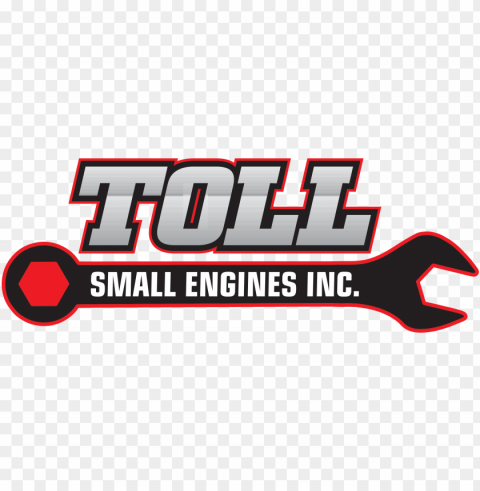 toll small engines inc - small engine repair logo Isolated Character in Transparent PNG