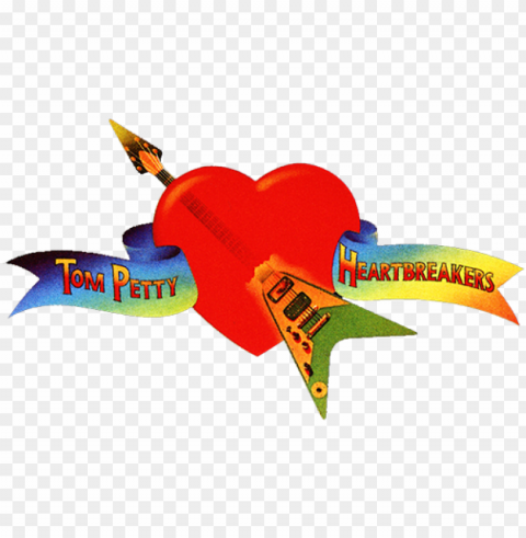 Tom Petty And The Heartbreakers Image - Tom Petty Heart Logo ClearCut Background PNG Isolated Element