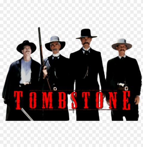 tombstone movie image with logo and character - tombstone movie poster 24x36 Free PNG