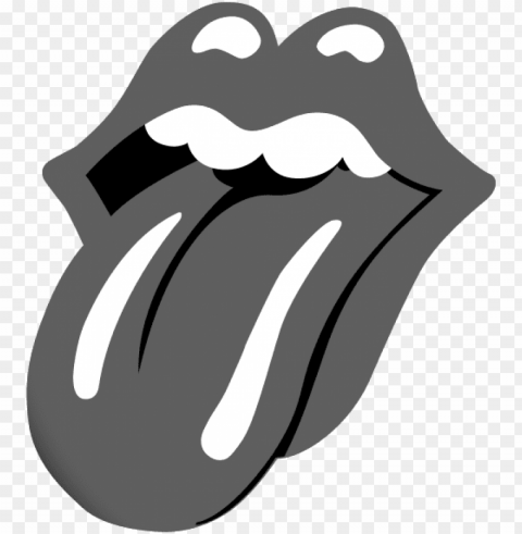 tongue rolling replica - rollings stones album cover Clear image PNG