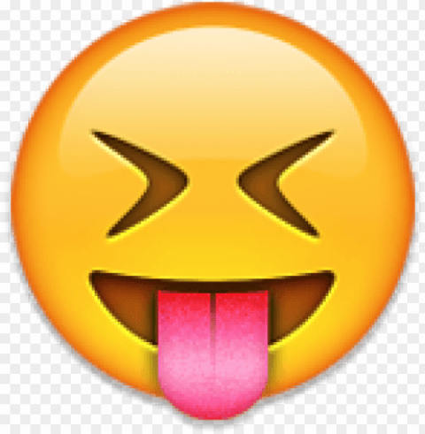 Tongue Sticking Out Eyes Closed Emoji PNG Images With Transparent Overlay