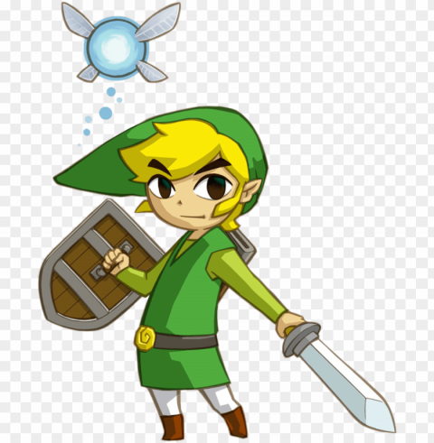 toon link phantom hourglass - legend of zelda phantom hourglass link PNG Isolated Illustration with Clear Background PNG transparent with Clear Background ID fa7db6b7