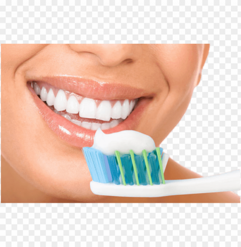 toothpaste on brush near face Transparent PNG Isolated Artwork
