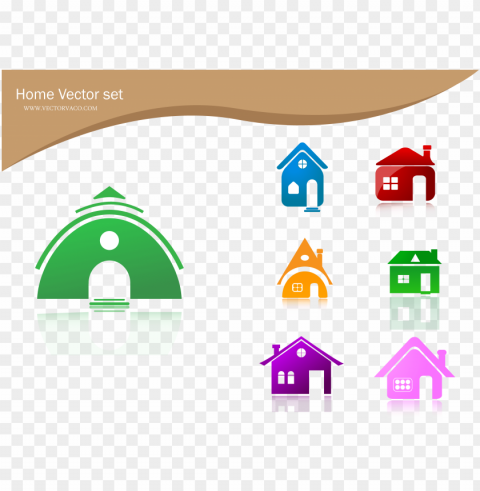 top home icons file free - vector home Transparent design PNG