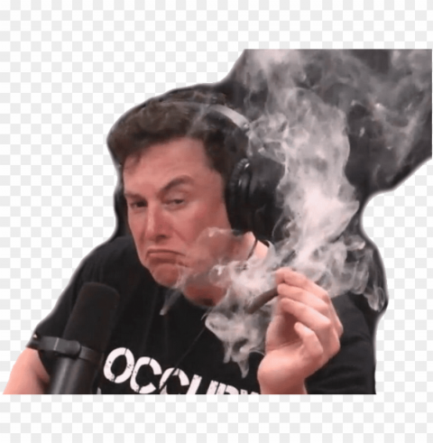 topic hs - elon musk smoking emoji PNG with no background required