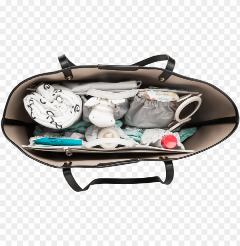 Topview - Hand Bag Top View Transparent Background PNG Isolated Character