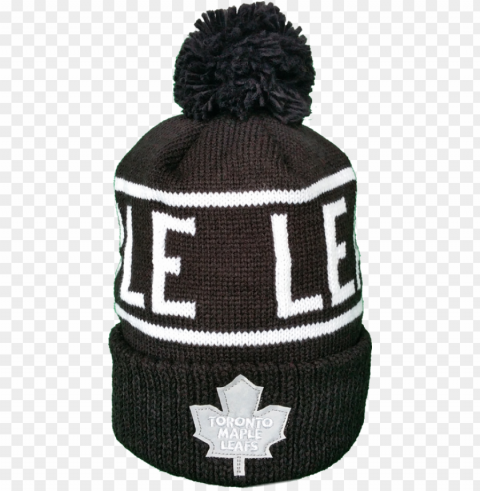 toronto maple leafs mitchell & ness black and white - knit ca PNG files with transparent canvas extensive assortment