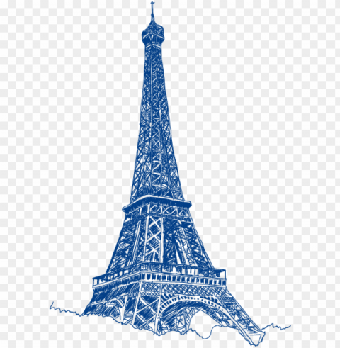 torre eiffel desenho PNG Isolated Object with Clear Transparency