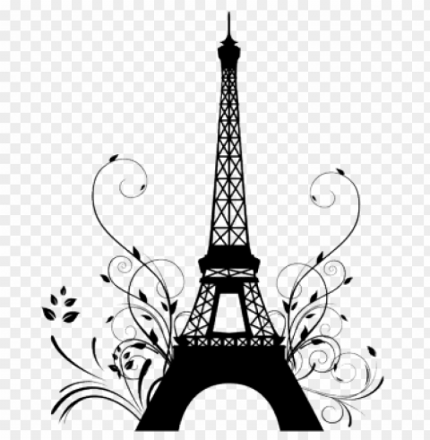 torre eiffel dibujo facil PNG Graphic Isolated on Clear Background Detail