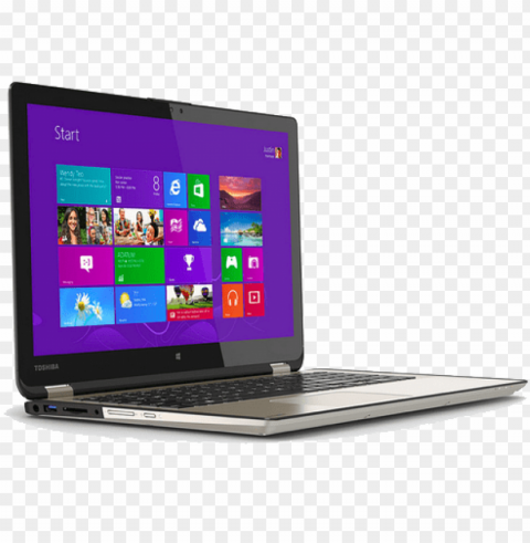 toshiba laptop photo - laptop toshiba windows 81 Isolated Graphic on Clear Background PNG