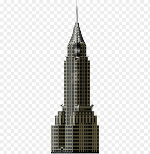 towers clipart big building - empire state building Transparent PNG Isolated Illustrative Element
