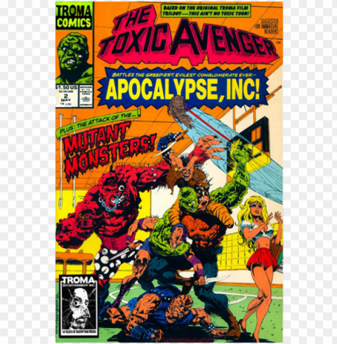 Toxic Avenger Comic Book PNG Graphics For Free