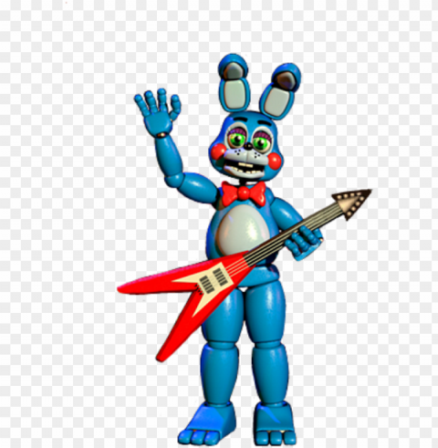 toy bonnie full body thank you - five nights at freddy's 2 toy bonnie PNG Image with Isolated Graphic Element