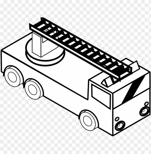 toy fire truck stock photo - line drawing of fire brigade Clear PNG pictures broad bulk