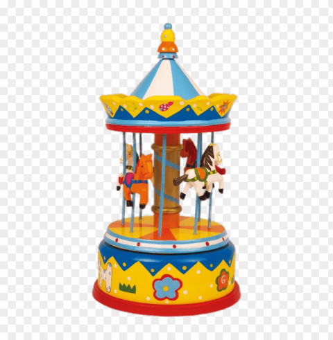 toy merry go round PNG Image with Transparent Isolated Graphic