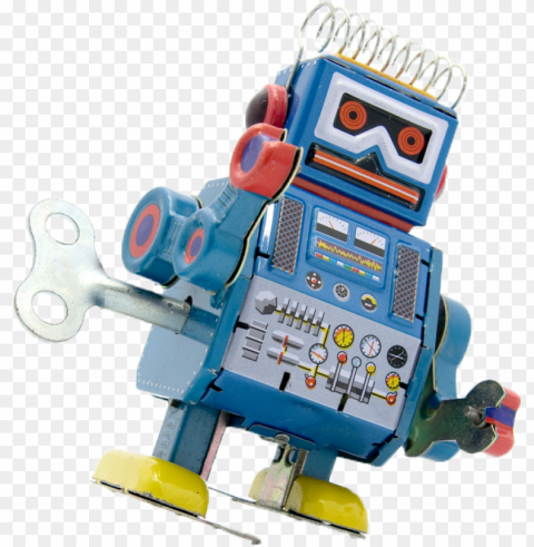 toy robot - wind up toy transparent PNG image with no background