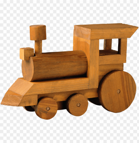 toy train parts - tren de madera de juguete Transparent Background PNG Object Isolation