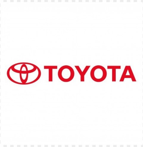 toyota flat logo vector Isolated Artwork in Transparent PNG Format