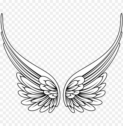 traceable butterfly wings tribal angel wings high quality - angel wings Isolated Design Element in Transparent PNG