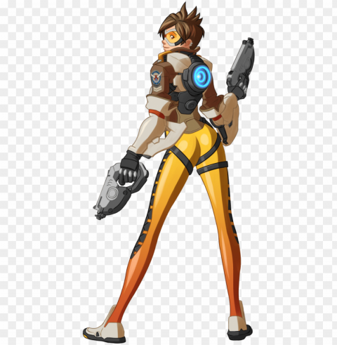tracer overwatch - tracer butt pose transparent PNG images with no background essential